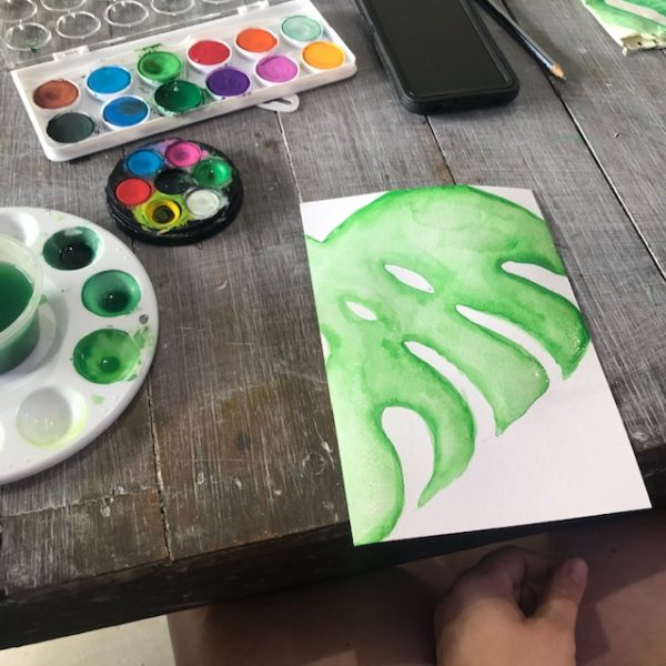 8 March 2025 - 3hr Monstera Leaf Watercolour Workshop @ Paddington Substation - Image 2