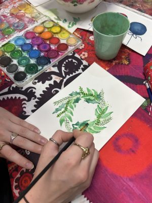 Bubbles & Brushes Christmas Watercolours @ Miss Opulence Boutique, Bulimba